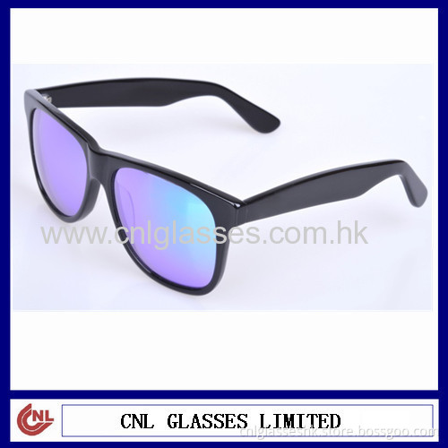 Top Quality Blue Mirror Lens Wayfarer Sunglasses